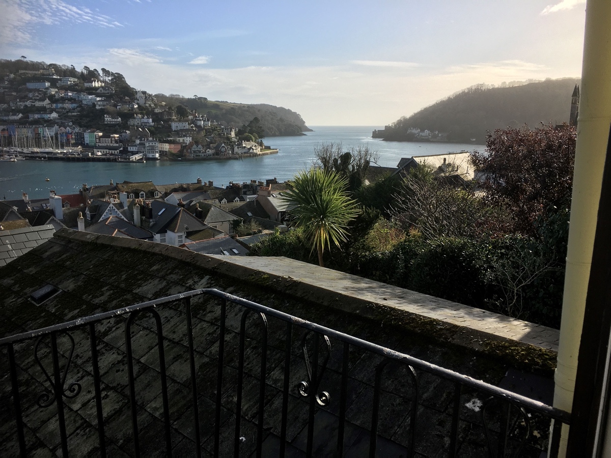 View down the Dart to the castle